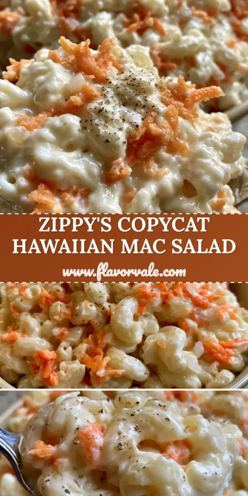 Hawaiian Mac Salad: The Ultimate Authentic Island-Style Creamy Recipe 4 A creamy Hawaiian Mac Salad in a ceramic bowl with visible shredded carrots and a glossy mayonnaise dressing. (Hawaiian Mac Salad)